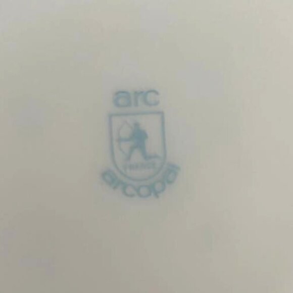 ARCOPAL France Romantique Vintage 9” Pasta/Soup Bowls Blue Flowers Set Of 4 - Picture 4 of 5